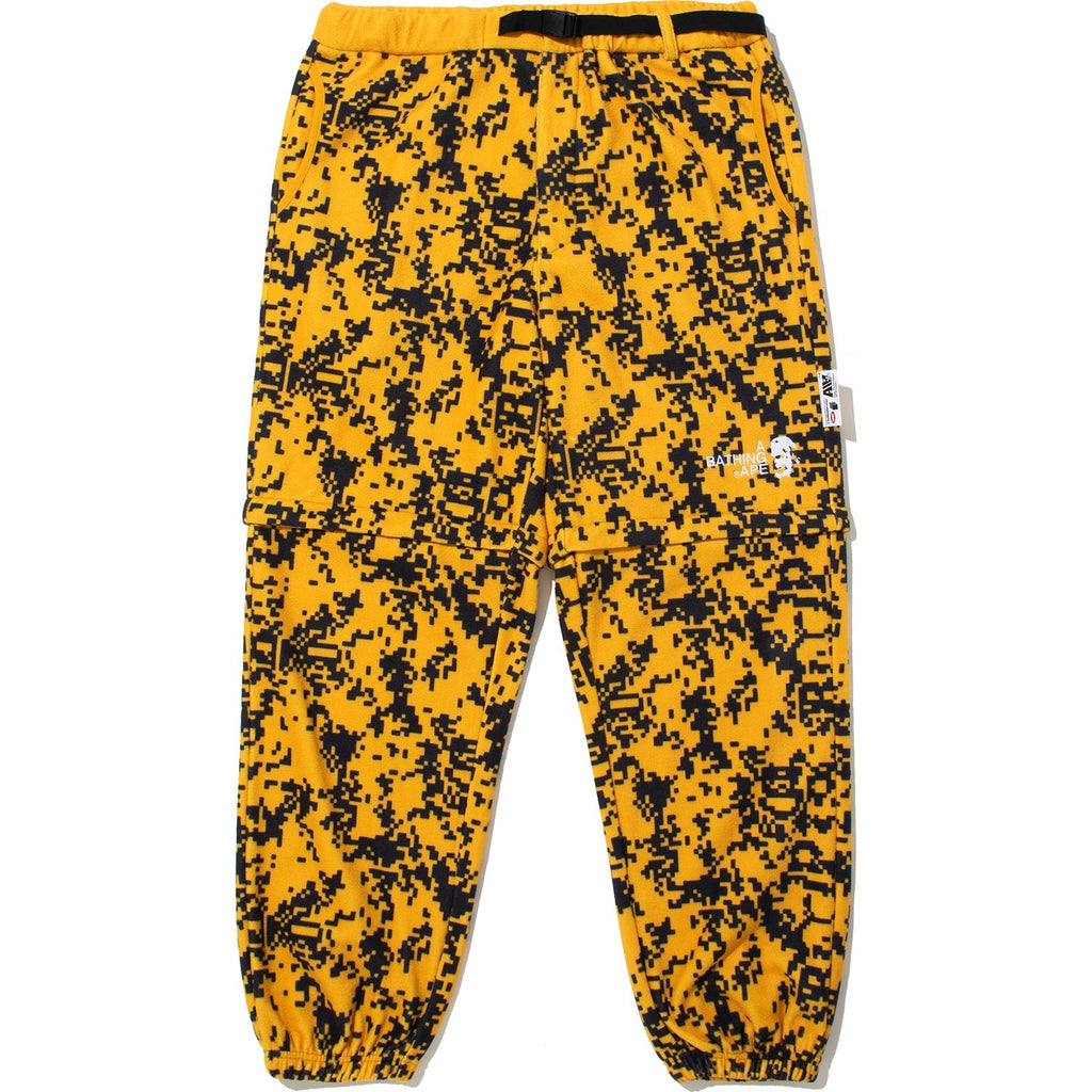 BAPE BY KAZUKI KURAISHI PIXELATE CAMO POLARFLEECE PANTS MENS