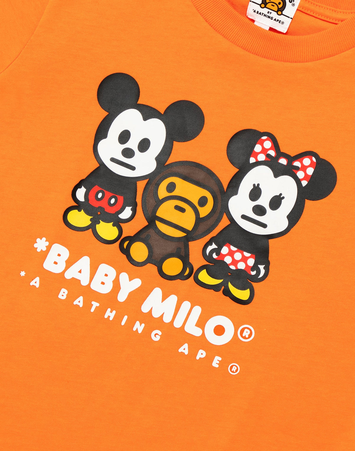 BAPE X DISNEY MICKEY & MINNIE MOUSE BABY MILO TEE KIDS