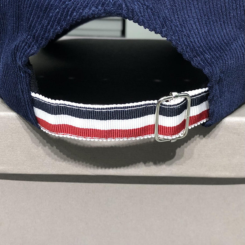 Corduroy sailboat embroidered baseball cap