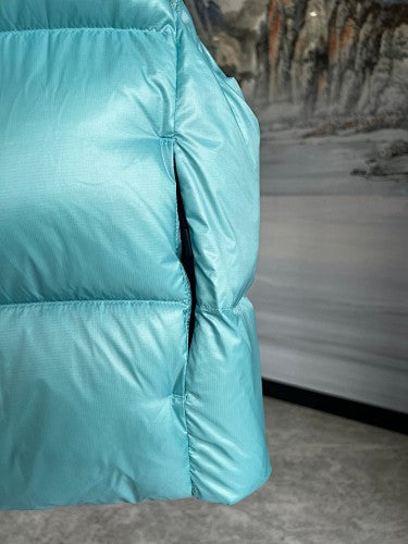 Canada Goose Puffer Vest in Aqua Blue with Glossy Finish