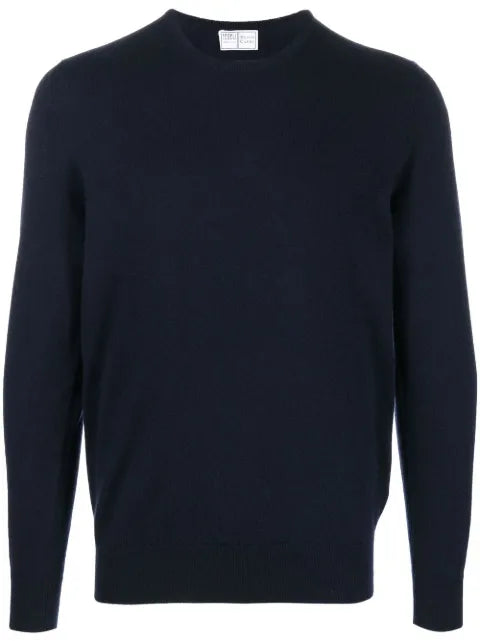 Fedeli long-sleeved ribbed-hem jumper