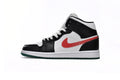 Nike Air Jordan 1 Mid Alternate Swooshes Red Yellow Reps Sneaker BQ6472-063