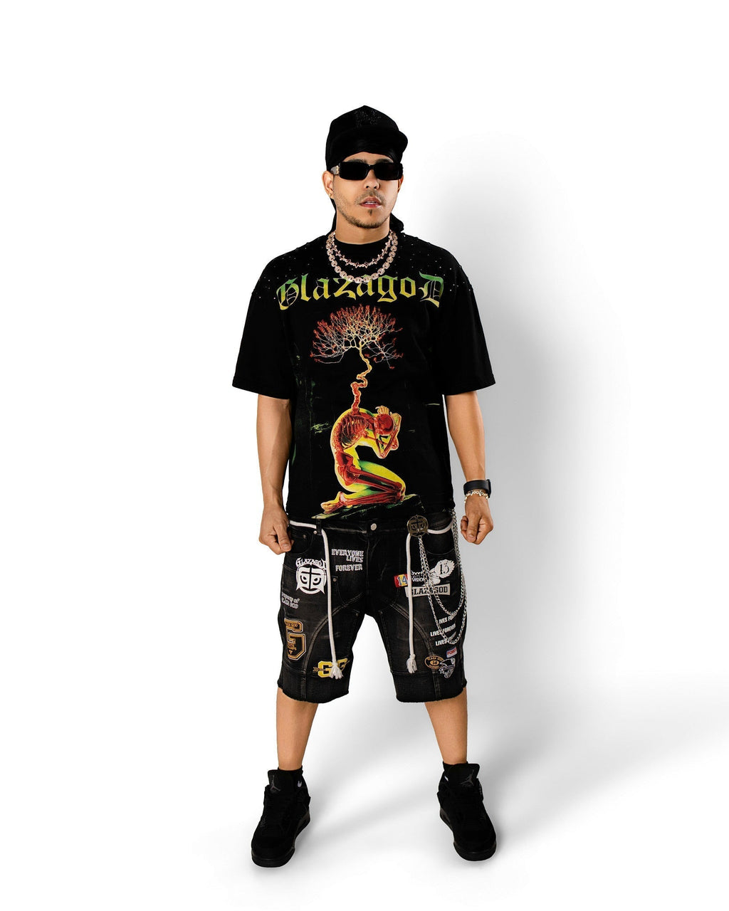 GLAZA GOD Growth - Heavyweight Terry Oversized Tee