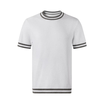 Premium Knitted T-Shirt - Men's 100% Cotton Oxford Shirt | Thom Browne