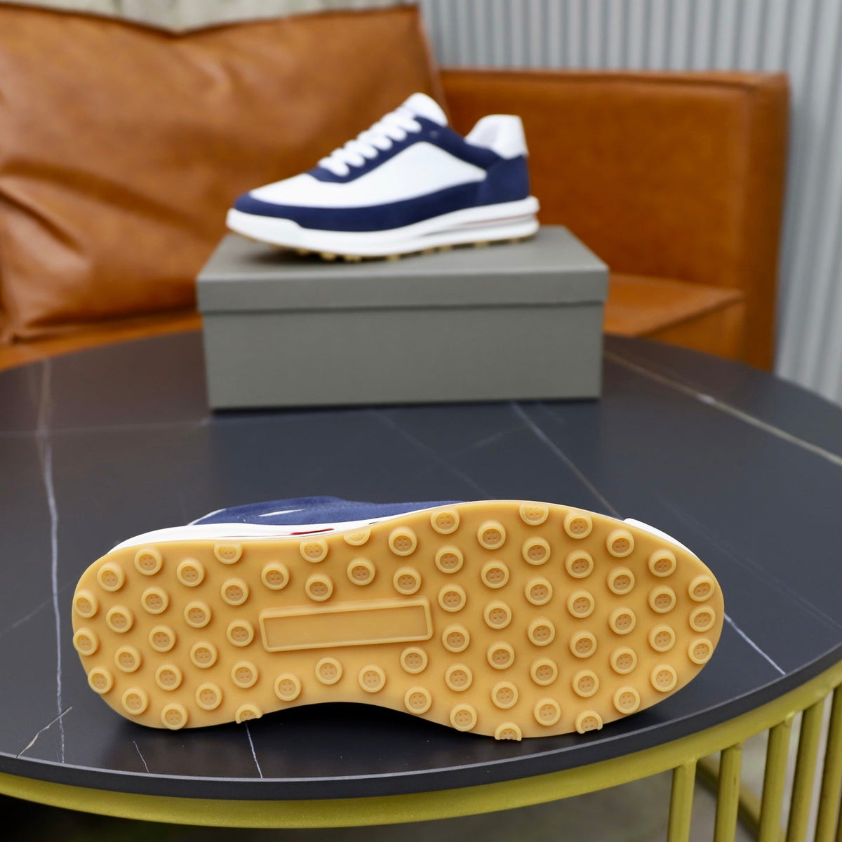 Premium Leather Sneaker — Chunky Sole Edition