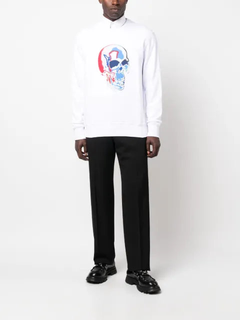 Alexander McQueen skull-print cotton sweatshirt