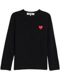 Comme Des Garçons Play logo-patch cotton jumper