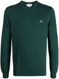 Lacoste logo-embroidered cotton jumper