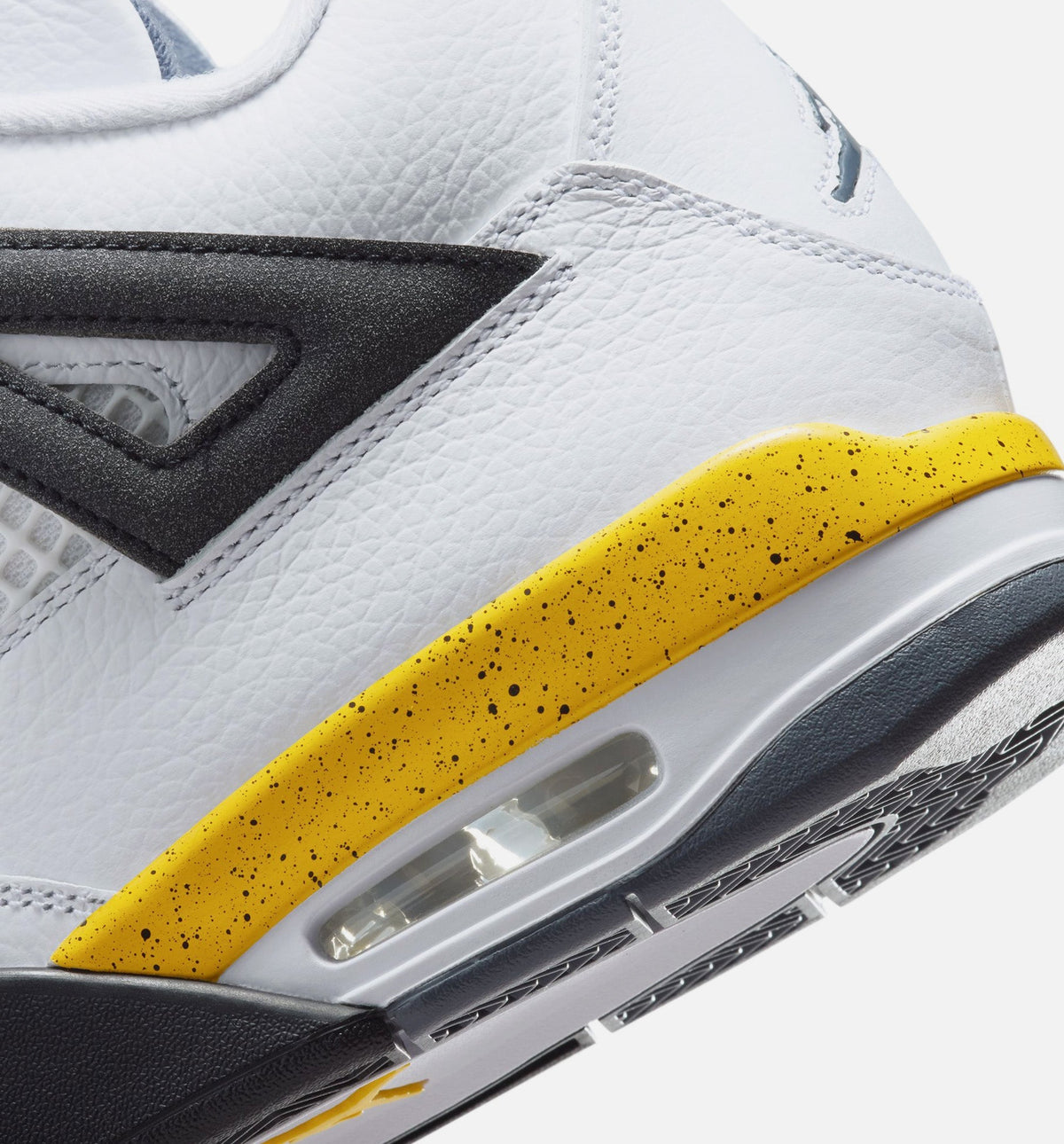 Air Jordan 4 Retro Rare Air Tour Yellow Men's Lifestyle Shoes - White/Dark Blue Grey/Black/Tour Yellow