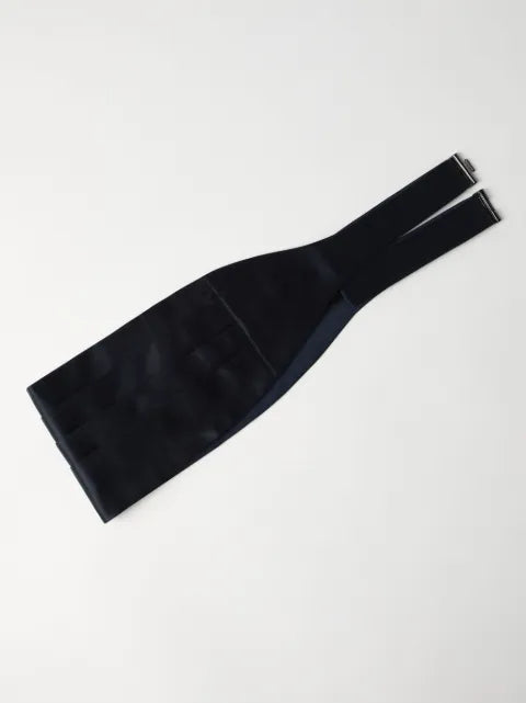 Brunello Cucinelli silk and cotton satin cummerbund