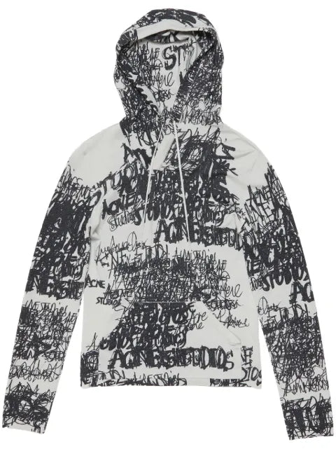 Acne Studios logo-print hoodie
