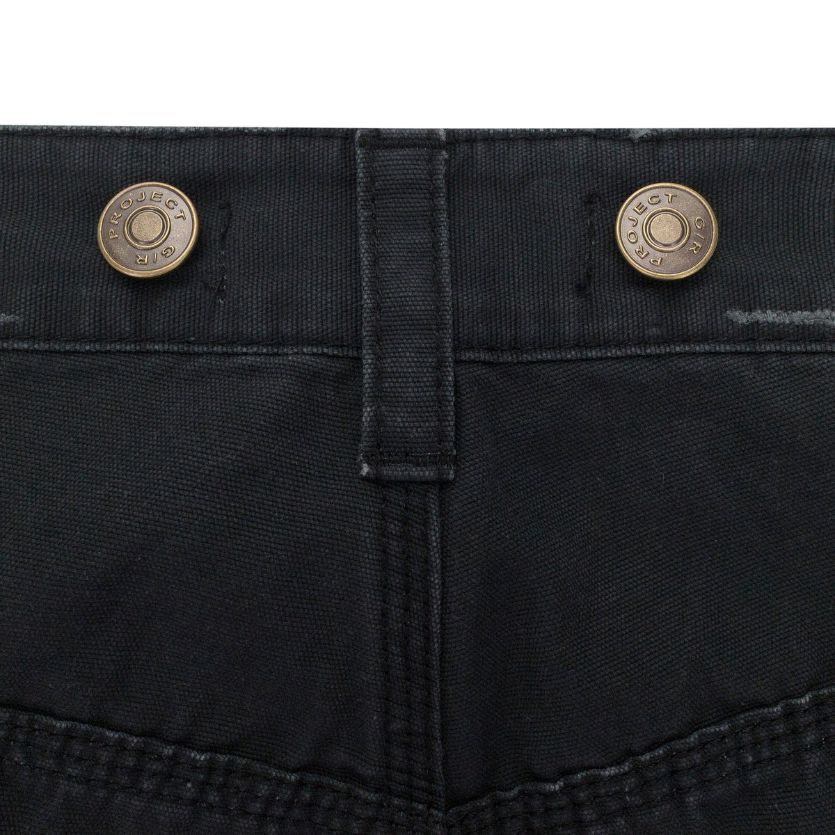 BLACK DISTRESSED PATCH WORK SWEATPANTS
