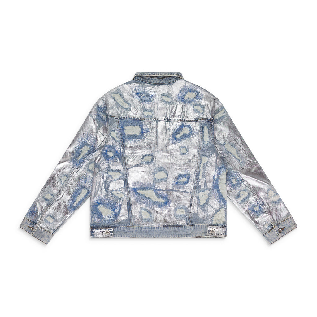BLUE HEAVY METAL DENIM TRUCKER JACKET