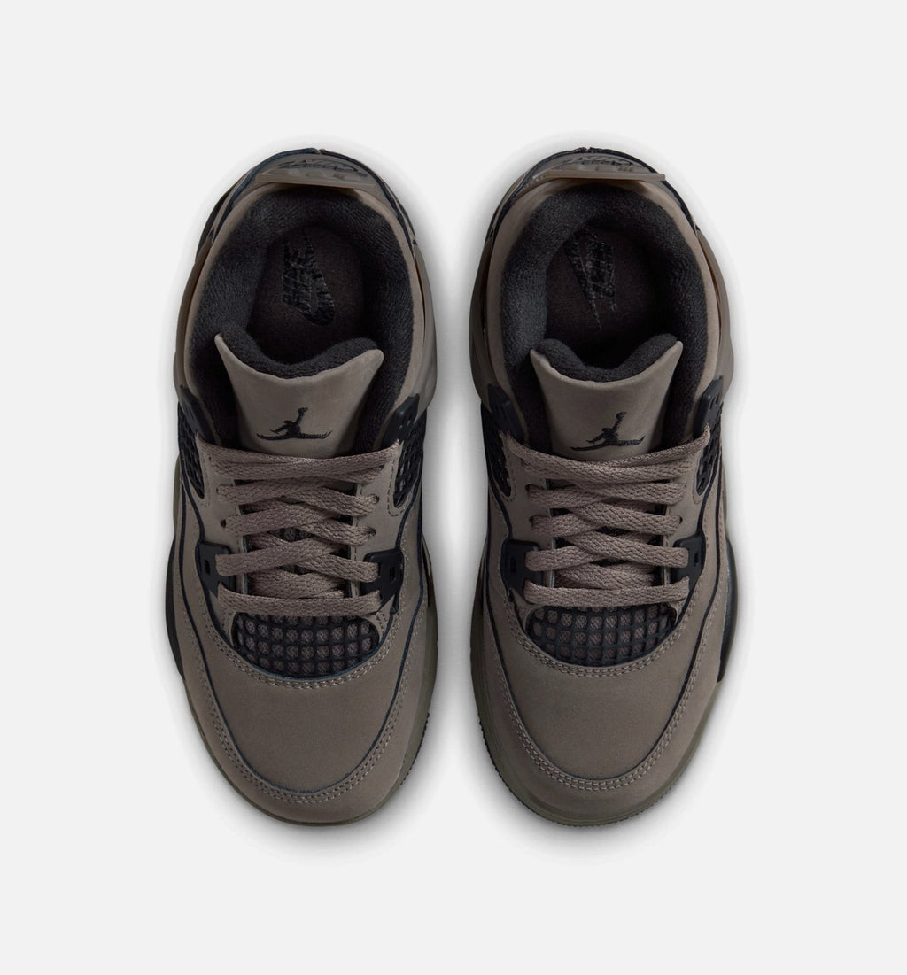 Air Jordan 4 Retro “Cave Stone and Black” Preschool Lifestyle Shoes (PS)