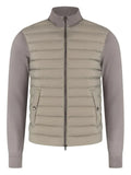 Herno zip-up padded-panel cardigan