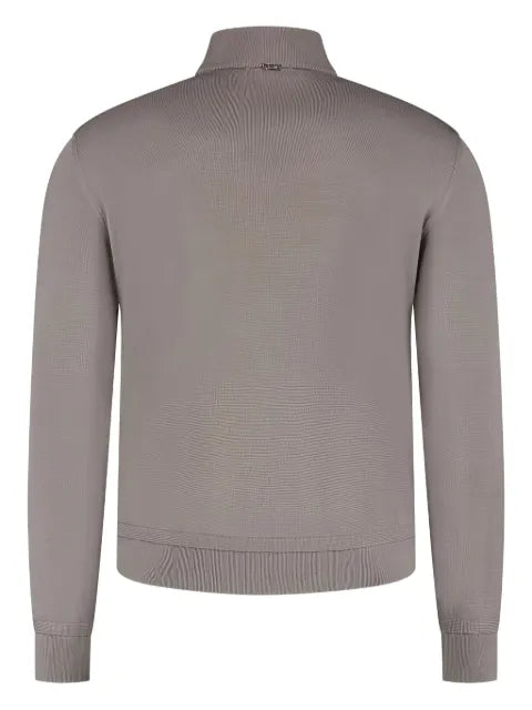Herno zip-up padded-panel cardigan