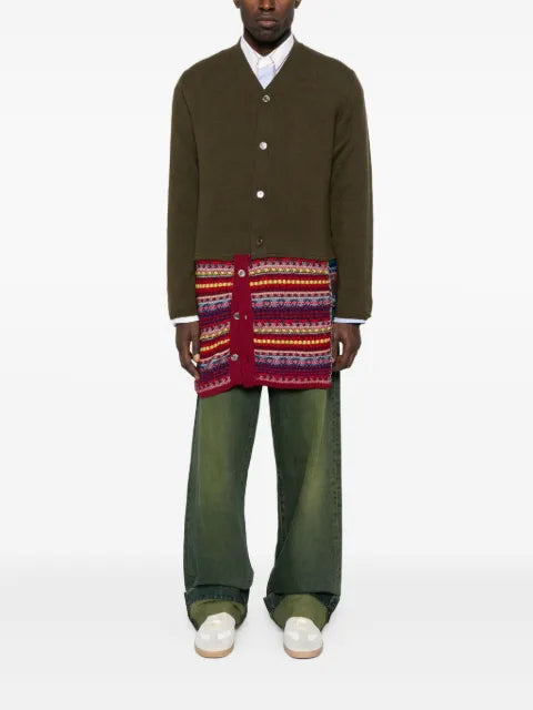 Comme des Garçons Homme Plus patterned-patchwork cardigan