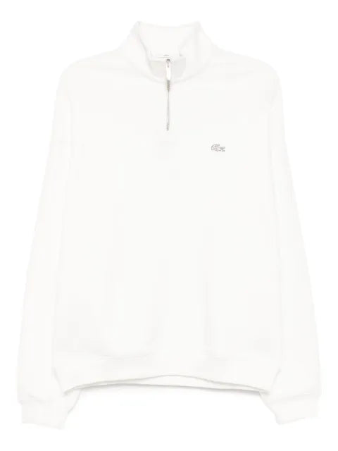 Lacoste logo-appliqué cotton sweatshirt
