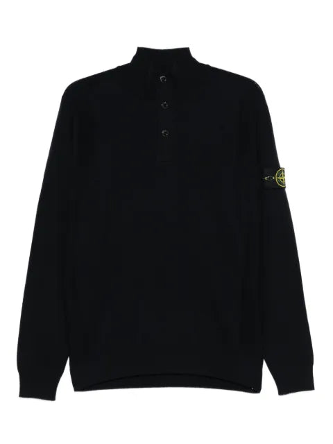 Stone Island high-neck button sweater