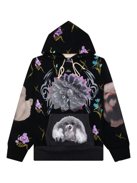 Advisory Board Crystals floral-print hoodie