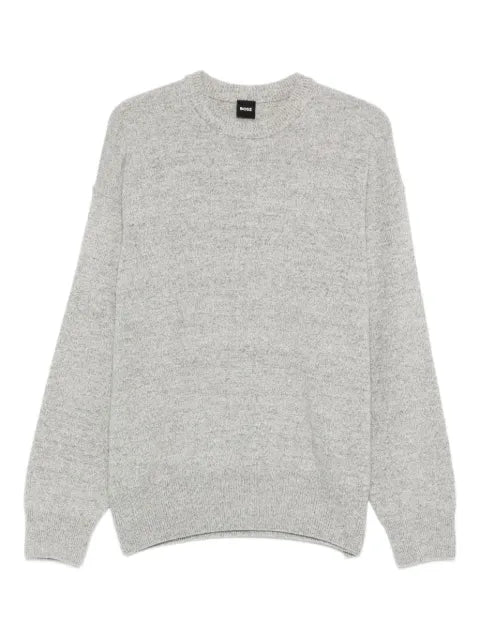 BOSS crew-neck long-sleeve sweater