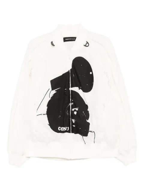 Undercover graphic-print bomber jacket