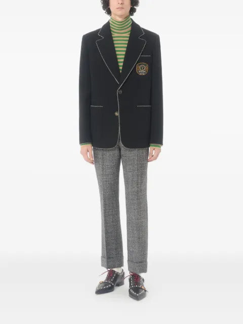 Valentino Garavani single-breasted wool jacket