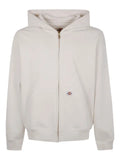 Dickies Construct logo-detail zip-up hoodie