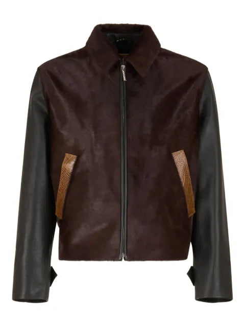 Marni calf-hair leather jacket