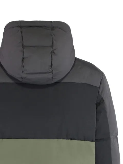 Ea7 Emporio Armani colourblock puffer jacket