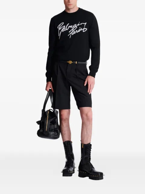 Balmain crew-neck wool sweater