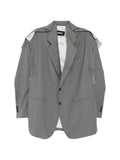 Moohong deconstructed striped jacket