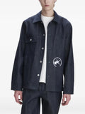 A.P.C. logo-detail chest-pocket shirt jacket