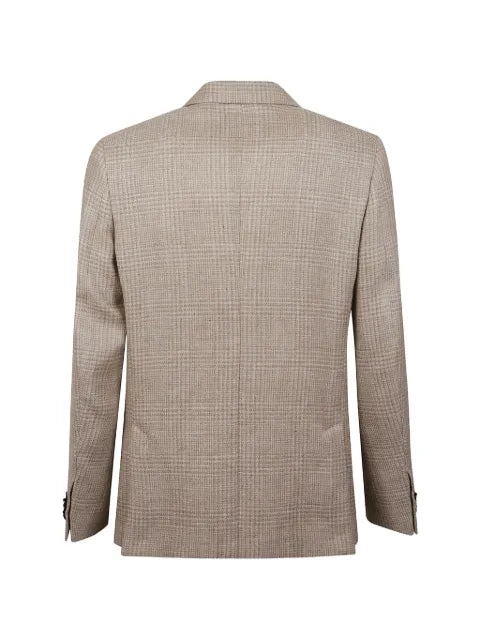 Zegna check wool jacket
