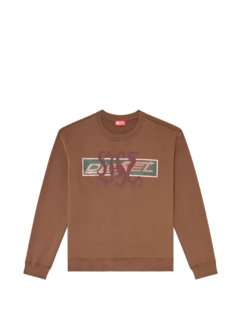 Diesel sweatshirt with graphic prints and patches
