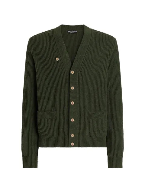 Dolce & Gabbana English rib-knit cardigan