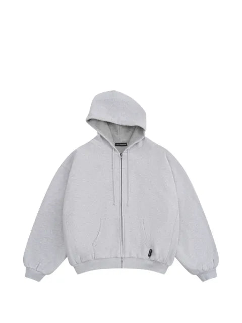 GOSHA RUBCHINSKIY waffle-lined zip-up hoodie