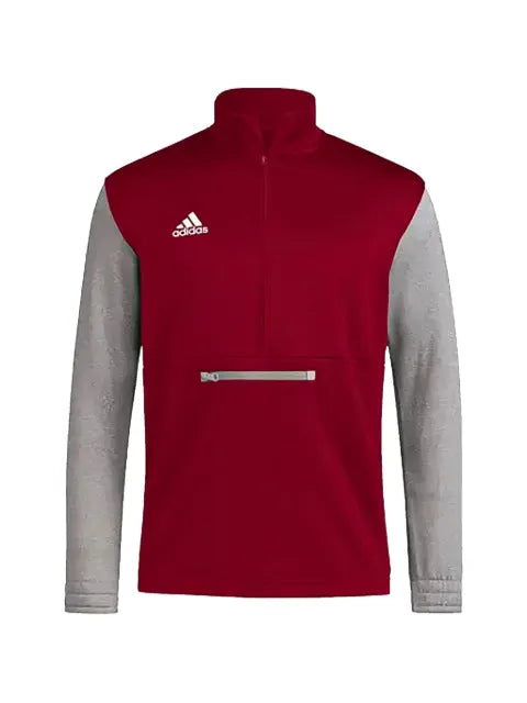 adidas logo-print quarter-zip jacket