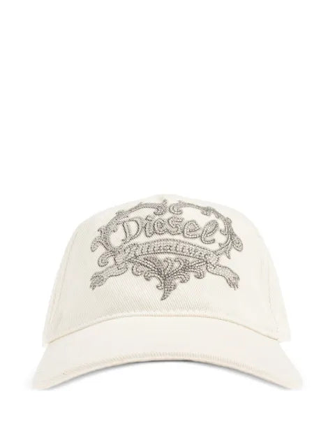 Diesel rhinestone-embellished baseball cap