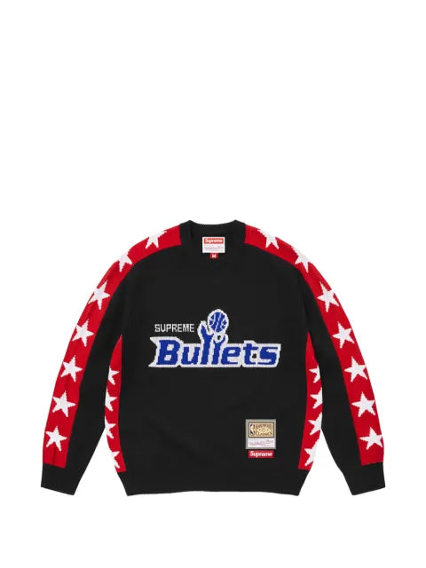Supreme x Mitchell & Ness NBA star-intarsia sweater