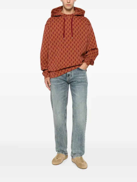 Emporio Armani monogram-pattern hoodie
