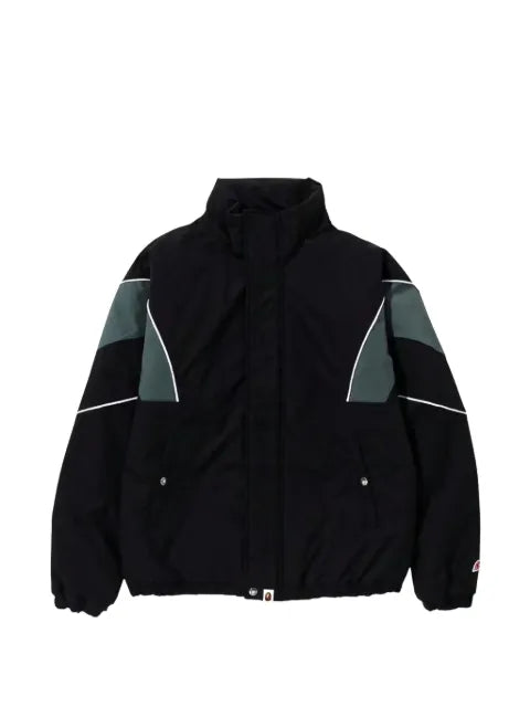 A BATHING APE® panelled high-neck jacket