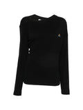Vivienne Westwood Orb-embroidered asymmetric sweater