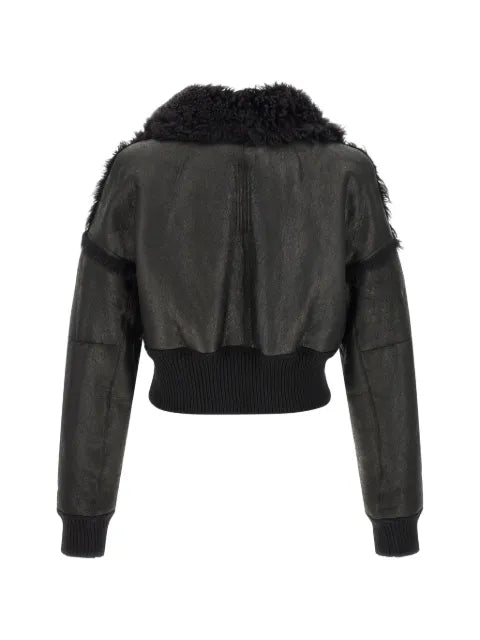 Rick Owens Tower flight JCK cropped in curly shearling