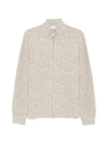 Lardini zip-up marl-knit cardigan