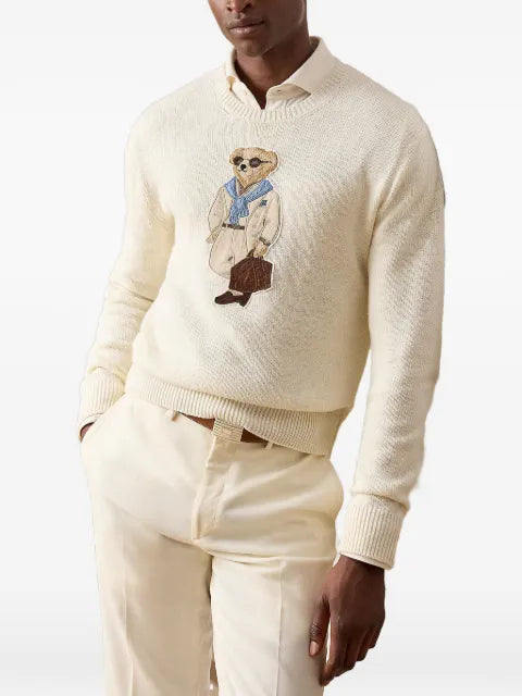 Ralph Lauren Purple Label Polo Bear intarsia-knit sweater