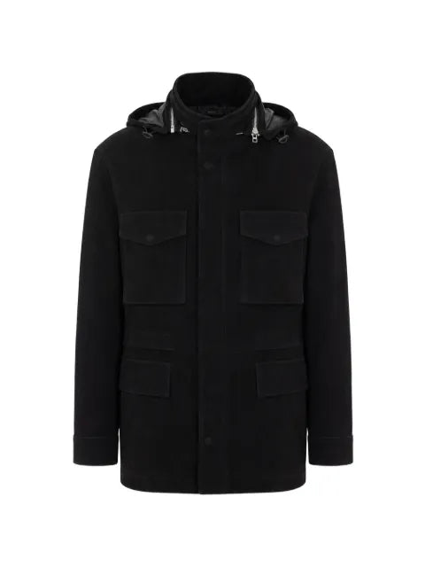 TOM FORD hooded suede jacket