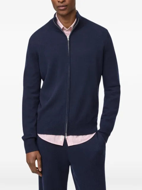 Soft Goat cashmere zip-up sweater