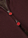Kiton shearling-trim knitted jacket