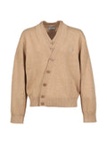 3.PARADIS layered-collar embroidered cardigan